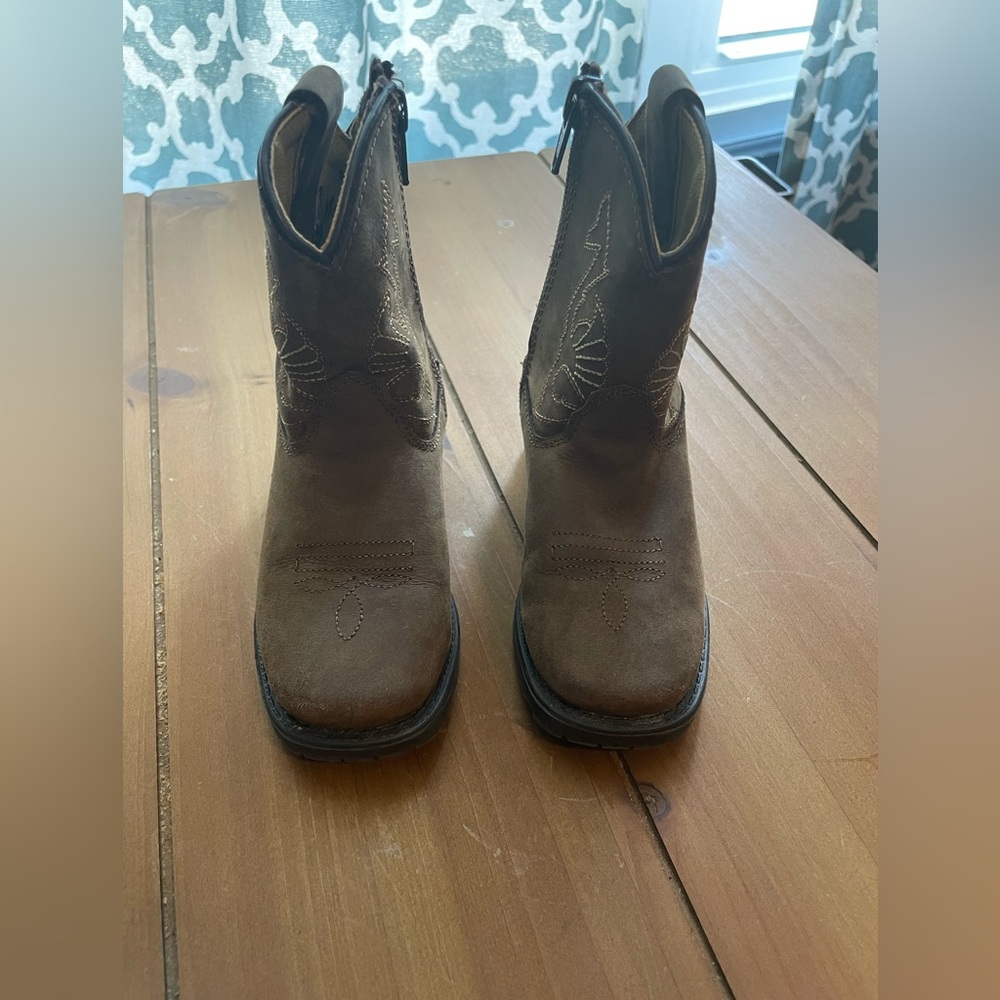 Masterson Boot Co. brown cowboy boots toddler size 7